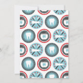 歯科医誕生日招待状歯科衛生士パーティー 招待状 (裏面)