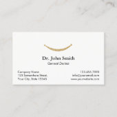 歯科医金ゴールドグリッタースマイル歯科アポイントメント 予約カード (正面)