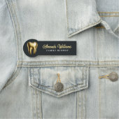 歯科医金ゴールドロゴプロフェッショナル 名札 (インサイチュ)