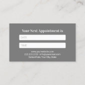 歯科医銀歯エレガントデンタルケア診療所 予約カード (裏面)