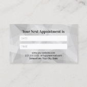 歯科医銀歯抽象芸術デンタルケア診療所 予約カード (裏面)