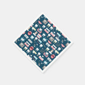 歯科医院のオフィスパターン スタンダードカクテルナプキン (角)