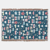 歯科医院のオフィスパターン スローブランケット (正面)