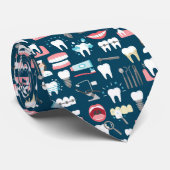 歯科医院のオフィスパターン ネクタイ (ロール)