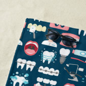 歯科医院のオフィスパターン ビーチタオル (インサイチュ)