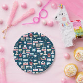 歯科医院のオフィスパターン ペーパープレート (パーティー)