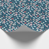 歯科医院のオフィスパターン ラッピングペーパー (角)