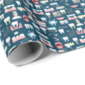 歯科医院のオフィスパターン ラッピングペーパー (ロールコーナー)