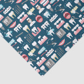 歯科医院のオフィスパターン 薄葉紙 (詳細)