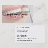 歯科医院のニースのスマイル 名刺 (正面/裏面)