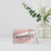 歯科医院のニースのスマイル 名刺 (スタンド正面)