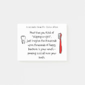 歯科医院のユーモア-患者のためのポスト・イット ポストイット (正面)