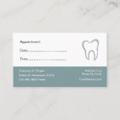 歯科医院の予約カード 予約カード (正面)