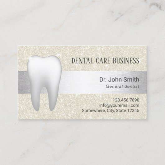 歯科医院アイボリーグリッター歯科アポイントメント 予約カード (正面)