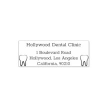 歯科医院アドレス自己インク式ゴムスタンプ