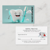 歯科医院アポイントメントアラーム 予約カード (正面/裏面)