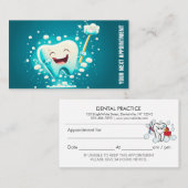 歯科医院アポイントメントアラーム 予約カード (正面/裏面)