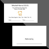 歯科医院アポイントメントカード 予約カード