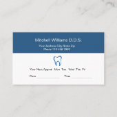 歯科医院アポイントメントカード 予約カード (正面)