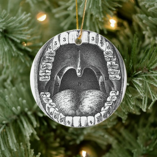 歯科医院クリスマスデコレーション セラミックオーナメント (ツリー)