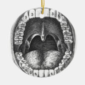 歯科医院クリスマスデコレーション セラミックオーナメント (正面)