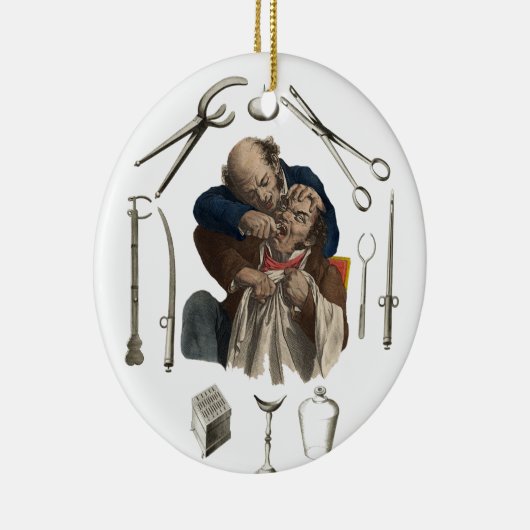 歯科医院クリスマスデコレーション セラミックオーナメント (右)