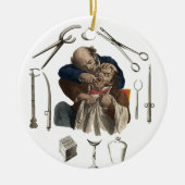 歯科医院クリスマスデコレーション セラミックオーナメント (正面)