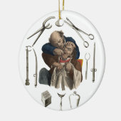 歯科医院クリスマスデコレーション セラミックオーナメント (左)