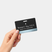 歯科医院スタッフの水滴 バッジ (手持ち)