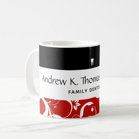 歯科医院スタッフプロダマスク コーヒーマグカップ (正面左)