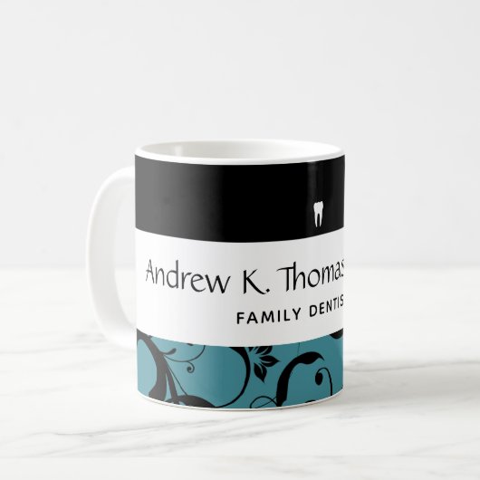 歯科医院スタッフプロダマスク コーヒーマグカップ (正面左)