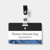 歯科医院スタッフプロダマスク バッジ (正面 （クリップ付）)