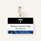 歯科医院スタッフプロダマスク バッジ (裏面クリップ)