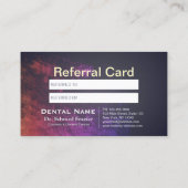 歯科医院バラ金ゴールド歯紹介 紹介カード (裏面)