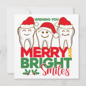 歯科医院フラットホリデーカード シーズンカード (正面)