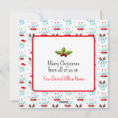 歯科医院フラットホリデーカード シーズンカード (裏面)