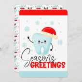 歯科医院フラットホリデーカード シーズンカード (正面/裏面)