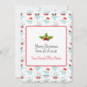 歯科医院フラットホリデーカード シーズンカード (裏面)