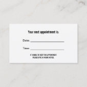 歯科医院プロフェッショナル歯医者グリーン 予約カード (裏面)