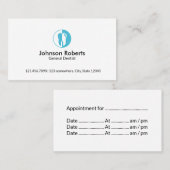 歯科医院プロフェッショナル歯科アポイントメント 予約カード (正面/裏面)