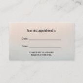 歯科医院プロフェッショナル歯科医ネイビー&シルバー 予約カード (裏面)