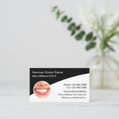 歯科医院モダンアポイントメントカード 名刺 (スタンド正面)