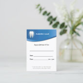 歯科医院モダンブルー歯科アポイントメント 予約カード (スタンド正面)