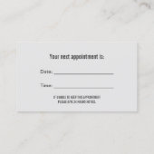 歯科医院モダン大理石歯科 予約カード (裏面)