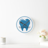 歯科医院待合室クロックデザイン ラウンド壁時計 (ホーム)