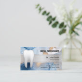 歯科医院抽象芸術ネイビー&金ゴールド歯科医 予約カード (スタンド正面)