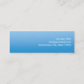 歯科医院歯と清潔な水の歯科医の名前タグ スキニー名刺 (裏面)