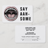 歯科医院歯科アポイントメント 予約カード (正面/裏面)