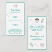 歯科医院歯科タイポグラフィ名歯の子ども 名刺 (正面/裏面)