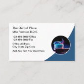 歯科医院歯科医の名刺のクールデザイン 名刺 (正面)